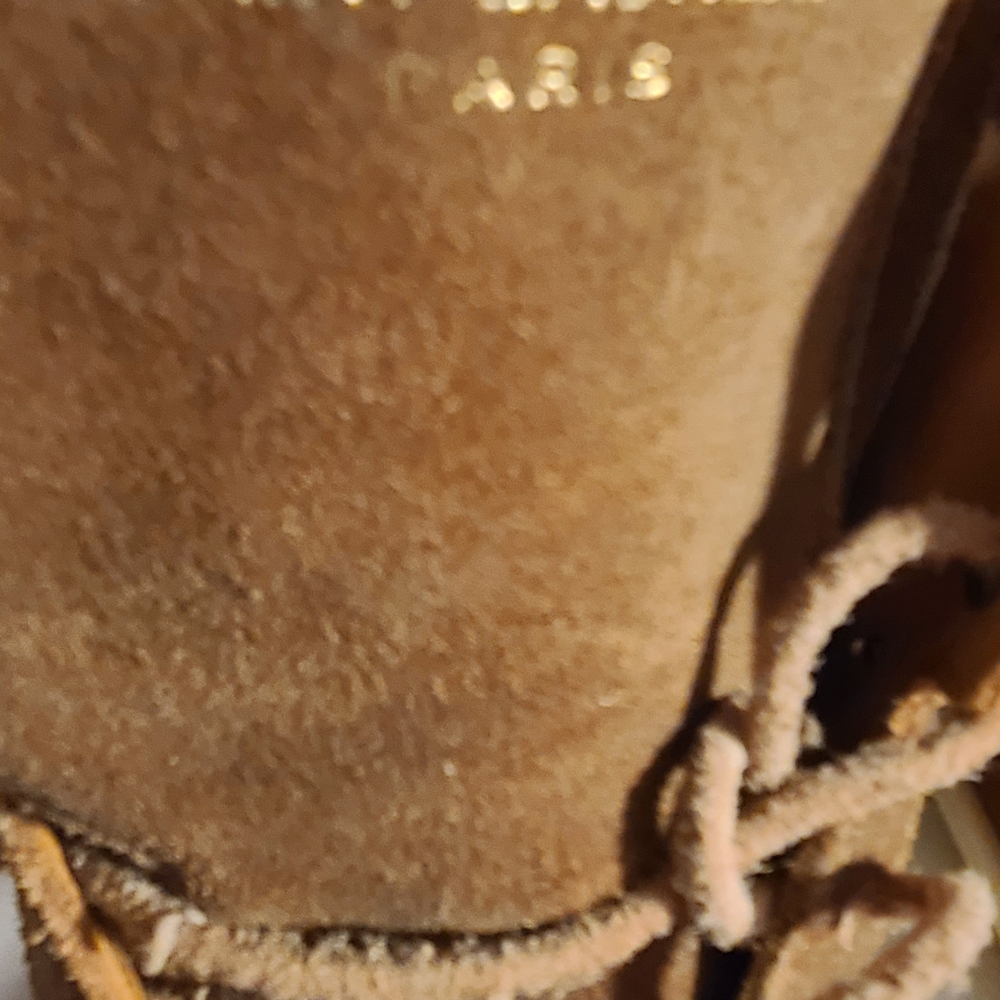 Saint Lauren Brown Suede High-Top Sneakers - Picture 10 of 11